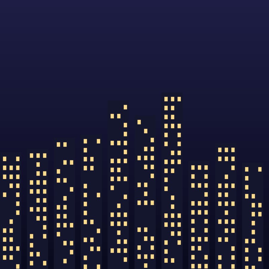 City lights at night